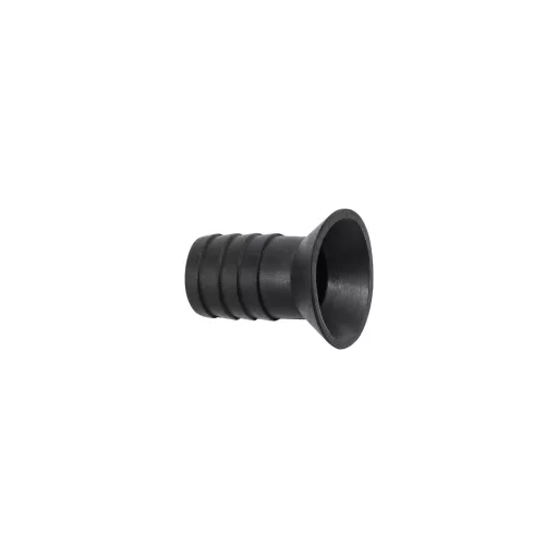 Odtoková rúrka z nehrdzavejúcej ocele so 16 mm prípojkou z gumy EVA