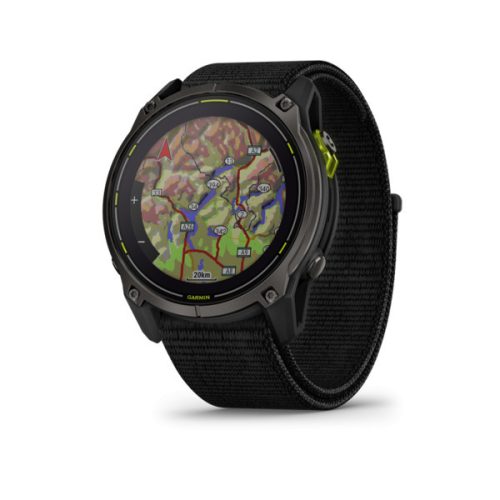 Garmin Enduro 3 51 mm SOLAR Sapphire, karbónová šedá DLC Titanium black s nylonovým remienkom UltraFit (ED XD)