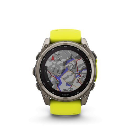 Garmin fenix 8 51mm SOLAR Sapphire, titán, neónová žltá/grafitová so silikónovým remienkom (ED XD)