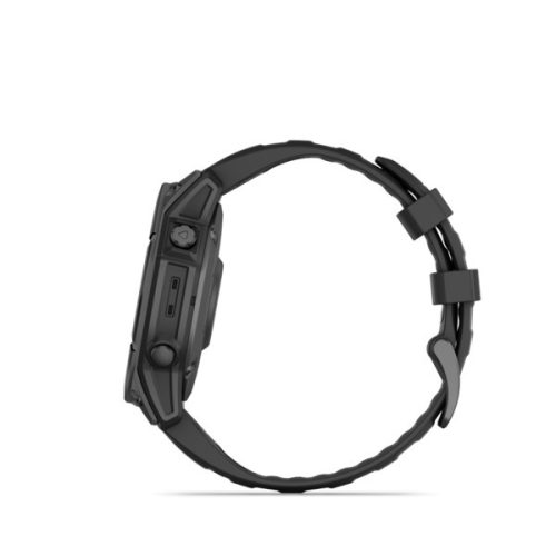 Garmin fenix E 47 mm tmavosivá oceľ s čiernym silikónovým remienkom (ED)