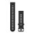 Remienok hodiniek Garmin 20 mm čierny silikónový, sivá pracka (rýchloupínací) pre Forerunner 645