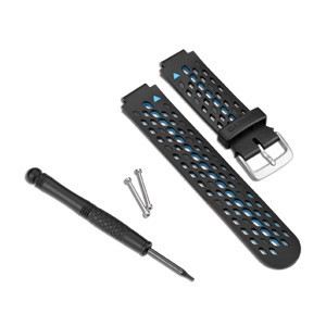 Remienok hodiniek Garmin Forerunner 220/620 čierny/modrý pre inteligentné hodinky