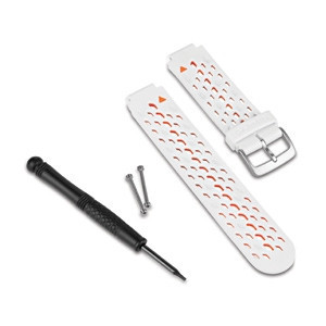 Remienok hodiniek Garmin Forerunner 220/620 biely/oranžový pre inteligentné hodinky