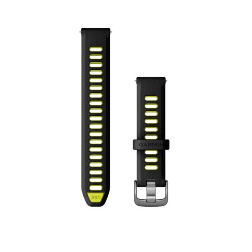 Remienok hodiniek Garmin 18 mm. Čierno-žltý (rýchloupínací) pre Forerunner 265S