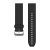 Remienok hodiniek Garmin 22 mm čierny silikónový, strieborná pracka (QuickFit) pre hodinky Fenix 5
