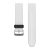 Remienok hodiniek Garmin 22 mm biely silikónový, strieborná pracka (QuickFit) pre hodinky Fenix 5