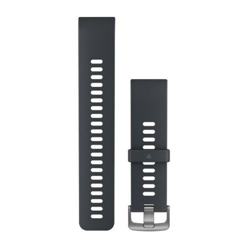 Remienok hodiniek Garmin Approach S10 Granite Blue Silicone, strieborná pracka pre inteligentné hodinky