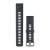 Remienok hodiniek Garmin Approach S10 Granite Blue Silicone, strieborná pracka pre inteligentné hodinky