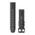 Remienok na hodinky Garmin 22 mm bridlicovo sivý silikónový, čierna pracka (QuickFit) pre fenix 6 solar