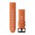 Remienok hodiniek Garmin 26 mm oranžový silikónový, čierna pracka (QuickFit) pre Fenix 6X