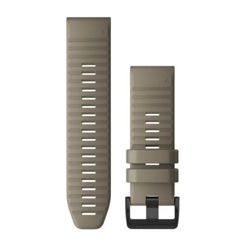 Remienok na hodinky Garmin 26 mm tmavý pieskovcový silikón, čierna pracka (QuickFit) pre Fenix 6X
