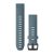 Remienok na hodinky Garmin 20 mm jazero modrý silikón, čierna pracka (QuickFit) pre Fenix 6S