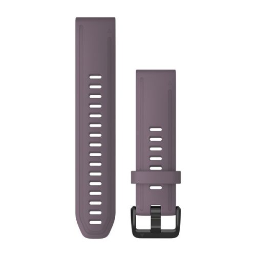 Remienok hodiniek Garmin 20 mm búrka fialový silikón, čierna pracka (QuickFit) pre Fenix 6S