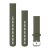 Remienok hodiniek Garmin 20 mm machovo zelený silikón, strieborná pracka (rýchloupínací) pre hodinky Vivomove 3