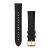 Remienok na hodinky Garmin 20 mm čierna koža, 24K zlatá PVD pracka (rýchle uvoľnenie) pre hodinky Vivomove 3