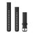 Remienok hodiniek Garmin 18 mm čierny silikónový, sivá pracka (rýchloupínací) pre Vívoactive 4S 110-195 mm