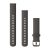 Remienok na hodinky Garmin 18 mm tmavosivý silikónový, sivá pracka (Quick Release) pre Venu 2S 110-195 mm