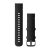 Remienok na hodinky Garmin 22 mm čierna koža, sivá pracka (Quick Release) pre Vívoactive 4 130-200 mm