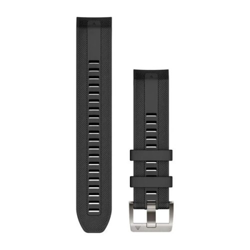 Remienok hodiniek Garmin 22 mm čierny silikónový (QuickFit), pre MARQ (Gen 2)