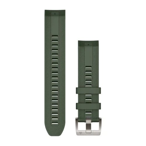 Remienok hodiniek Garmin 22 mm borovicovo zelený silikónový (QuickFit), pre MARQ (Gen 2)