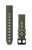Remienok hodiniek Garmin 22 mm machovo zelený/grafitový silikón (QuickFit) pre inteligentné hodinky