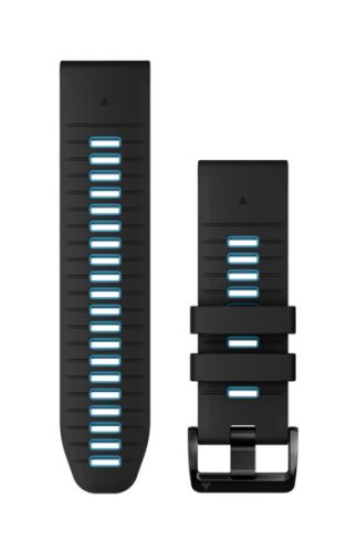 Remienok Garmin 26 mm čierno-modrý silikónový (QuickFit) pre inteligentné hodinky