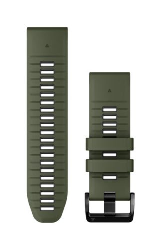 Garmin 26 mm machovo zelený/grafitový silikónový remienok (QuickFit) pre inteligentné hodinky