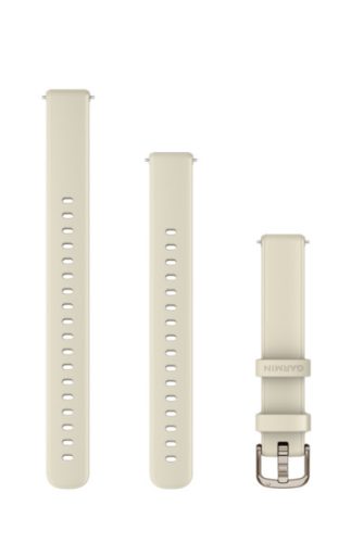 Remienok na hodinky Garmin Lily 2 14 mm silikónový, kokosový, krémovo zlatá pracka (110-175 mm) pre inteligentné hodinky