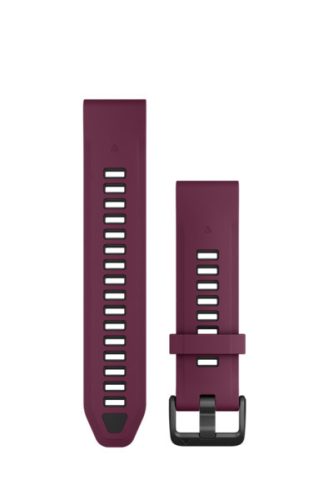 Remienok na hodinky Garmin 20 mm bordový/grafitový silikónový (QuickFit) pre inteligentné hodinky