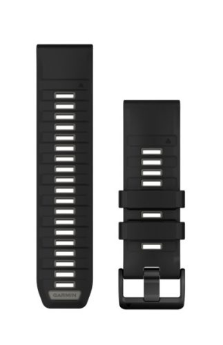 Remienok Garmin 26 mm čierny/sivý silikónový (QuickFit) pre inteligentné hodinky