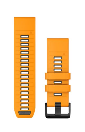 Remienok Garmin 26 mm oranžový/grafitový silikónový (QuickFit) pre inteligentné hodinky