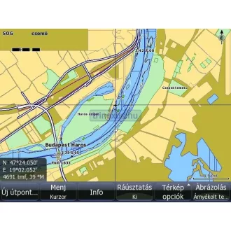 Dunajské Maďarsko. Digitálna mapa Slovenska Lowrance