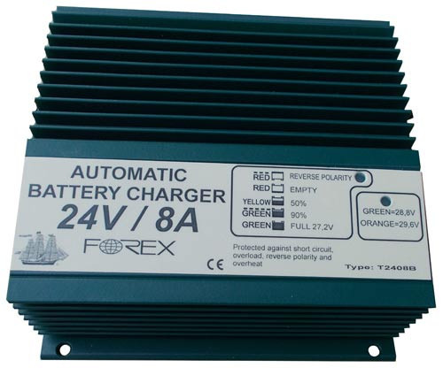 Nabíjačka batérií 24V - 8A automatická FRX