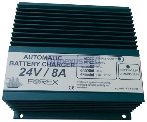Nabíjačka batérií 24V -8A automatická FRX