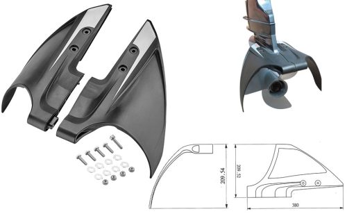 Stabilizátor a ochranný kryt vrtule v jednom pre 40-250 hp