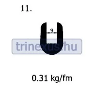 Gumový profil EPDM model 11 SOL