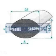 Gumový profil EPDM H-profil Sklenená svorka SOL
