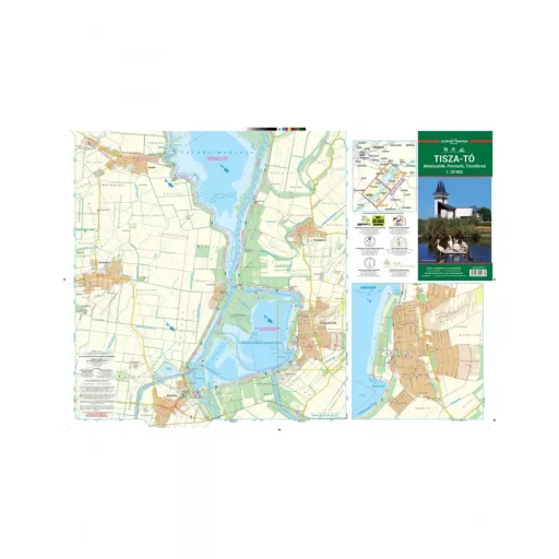 Kniha, turistická mapa jazera Tisa