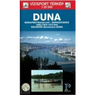 Kniha, turistická mapa Dunaj Budapešť-Dunaújváros