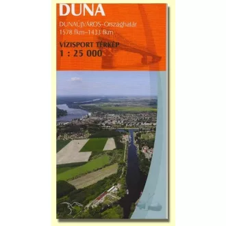 Kniha, turistická mapa Dunaújváros-Országhattar