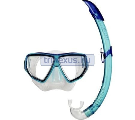Potápačská maska s háčikmi Oyster light blue