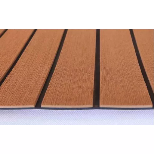 Lodná podlahová krytina teak-čierna 240x90x0,6 cm