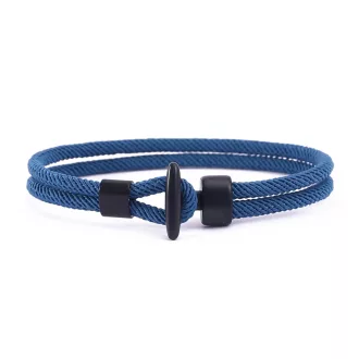   Náramok CASTENA ručne vyrobený vo viacerých farbách (modrá) s elegantným zapínaním TRX