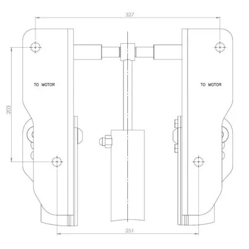 Hydraulický zdvihák motora STRONGER Jack Plate HL 2000 STR