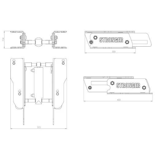 Hydraulický zdvihák motora STRONGER Jack Plate HL 2000 STR