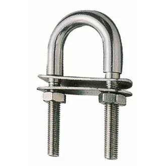 Vonószem 80 x 40 mm U alakú rozsdamentes EVA