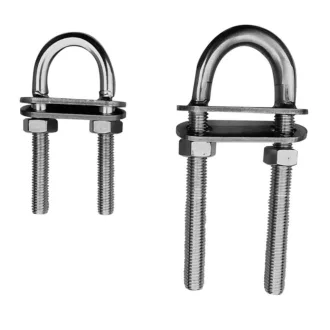 Vonószem 80 x 38 mm U alakú rozsdamentes Deluxe EVA