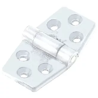 Záves plastový plochý biely 70x40 mm
