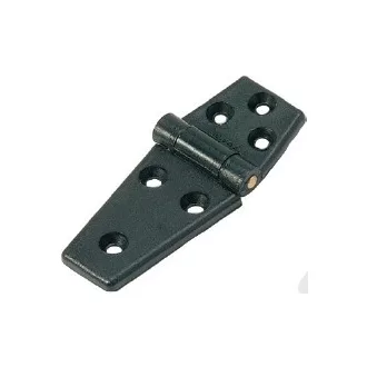 Záves plastový plochý čierny 98x40 mm