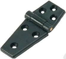 Záves plastový plochý čierny 98x40 mm